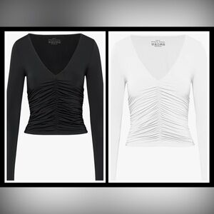 Chic Black and White Top